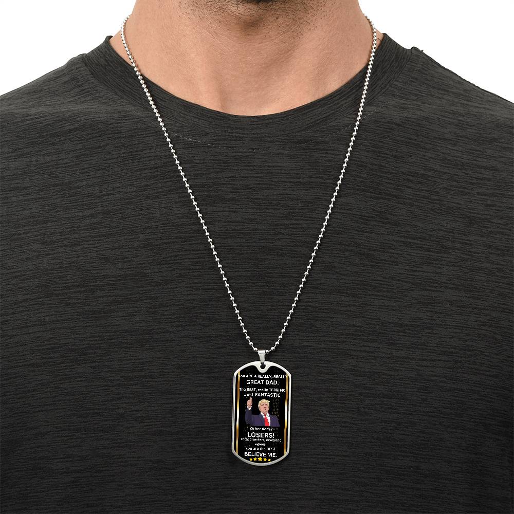 The Best And Fantastic Dad Necklace