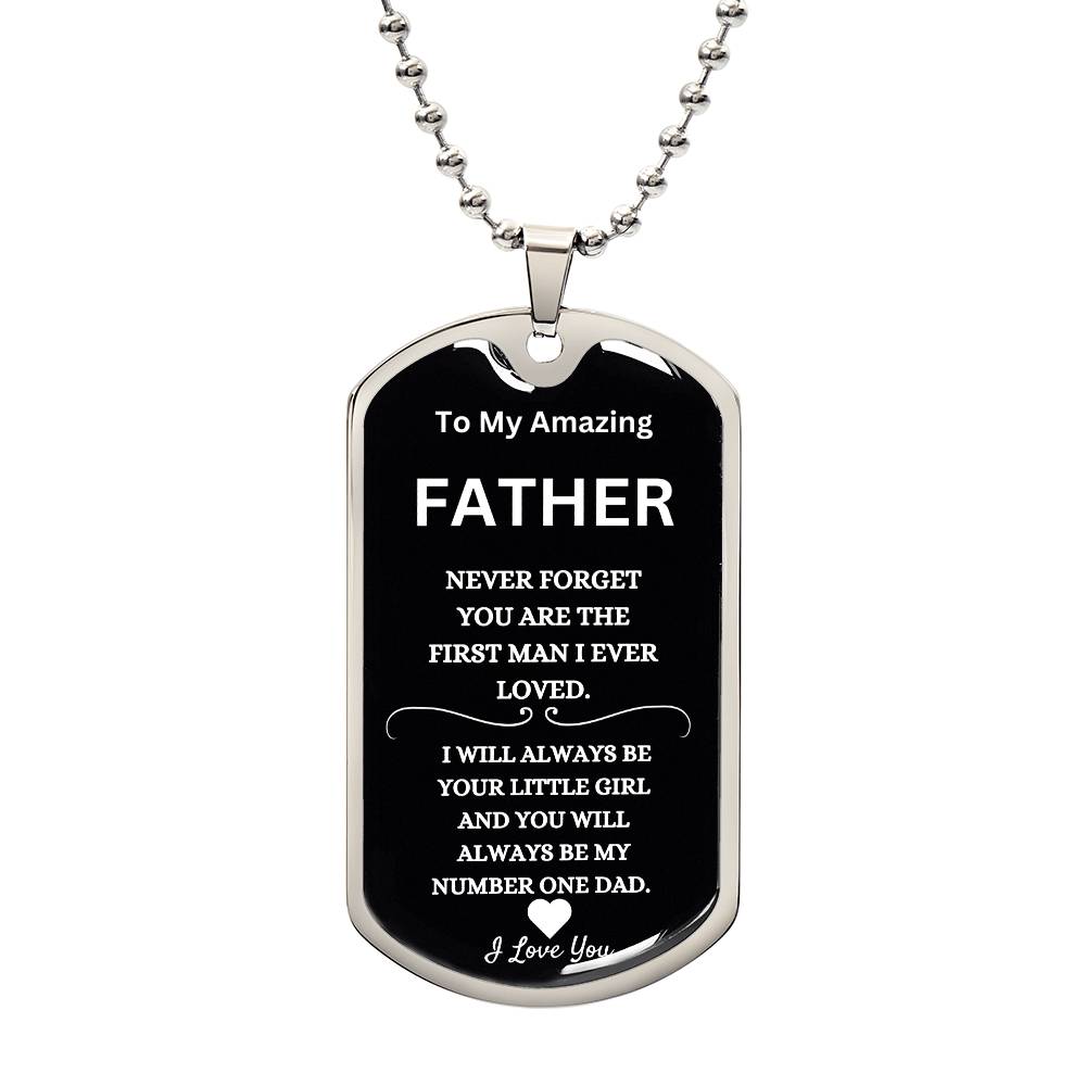 You Are My Number One Dad Necklace