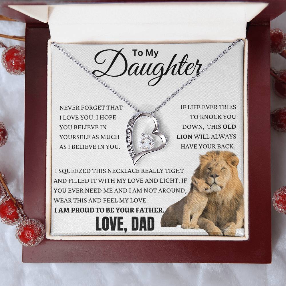 This Old Lion Got Your Back Forever Love Necklace