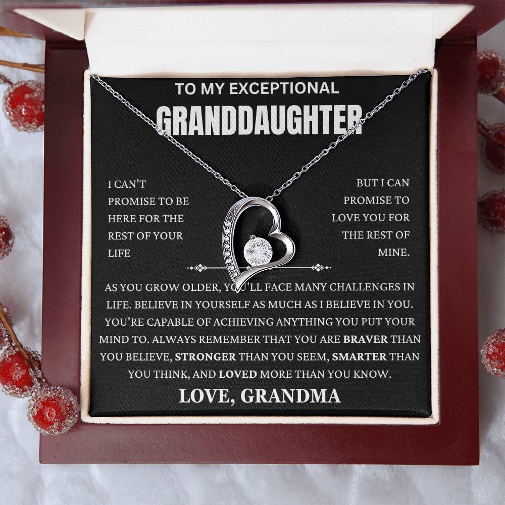 Grandma Promise To Love You Forever Love Necklace