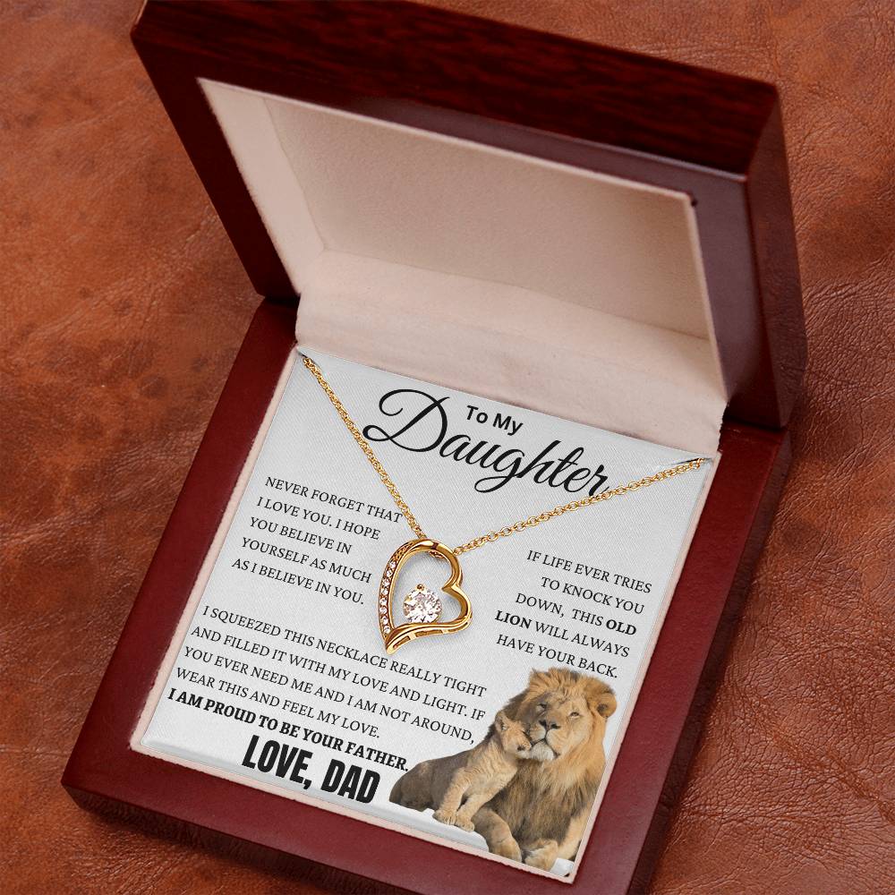 This Old Lion Got Your Back Forever Love Necklace