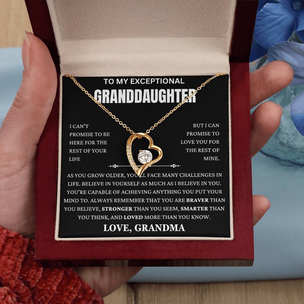 Grandma Promise To Love You Forever Love Necklace