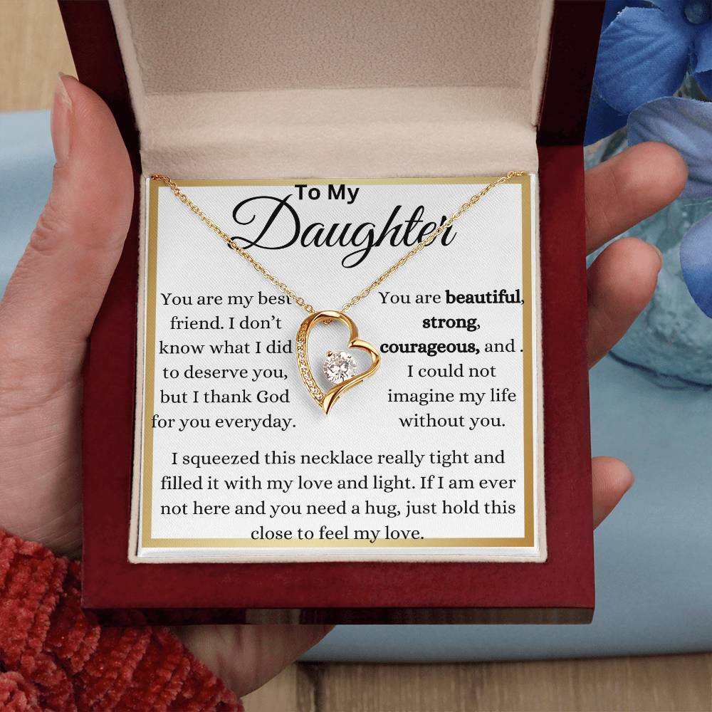 My Beautiful Daughter My Best Friend Forever Love Necklace