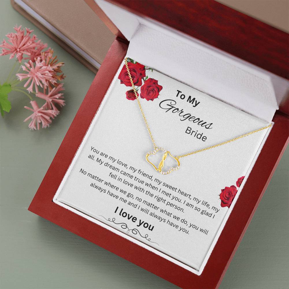 To My Gorgeous Bride Necklace