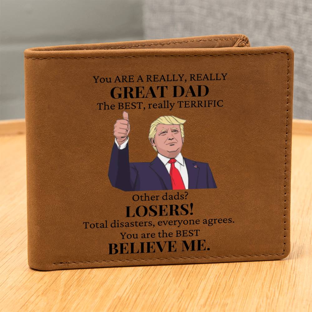 You Are A Great Dad Leather Wallet