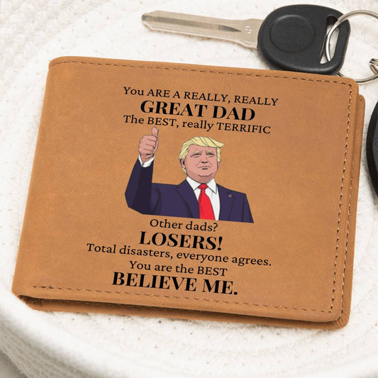 You Are A Great Dad Leather Wallet