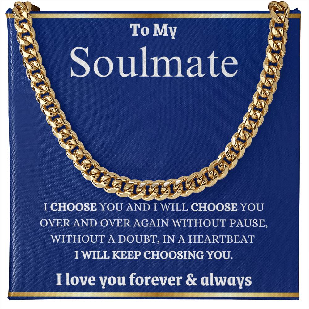 I Will Choose You Forever Cuban Link Chain