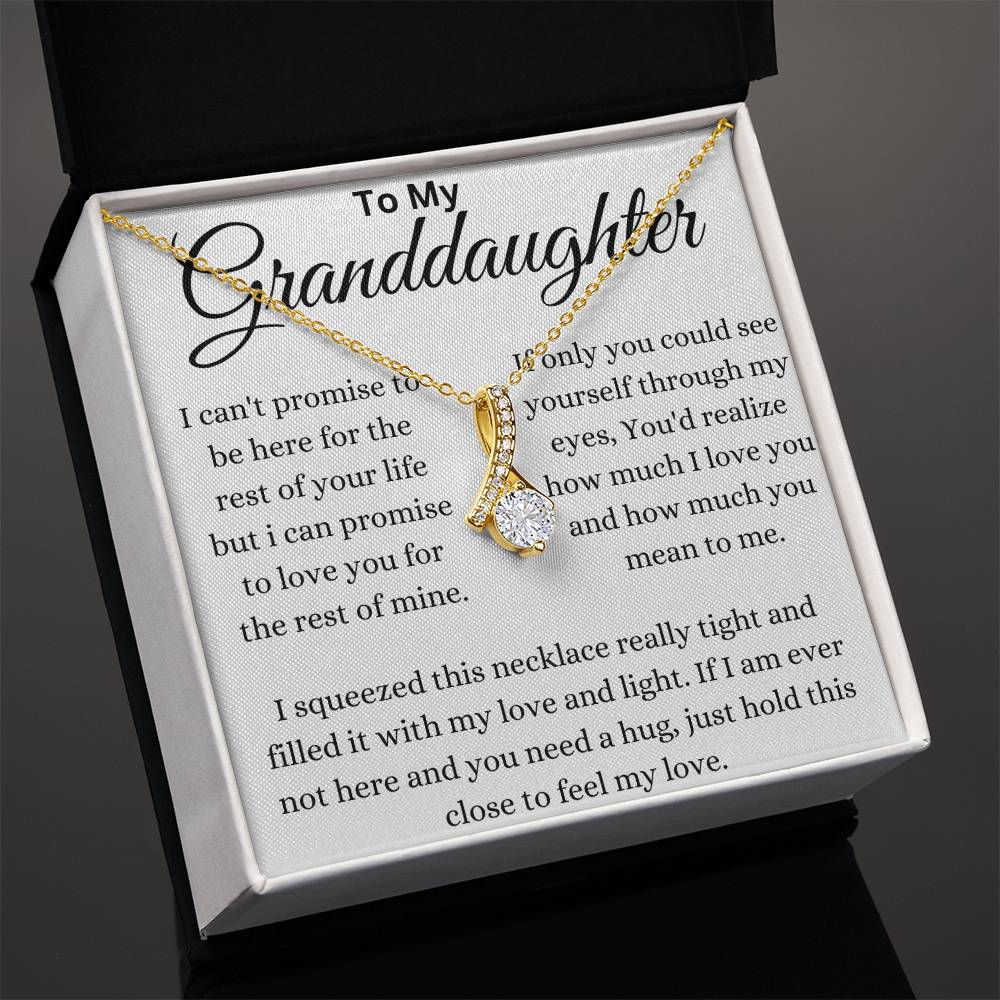 I Promise To Love My Granddaughter Alluring Beauty Necklace