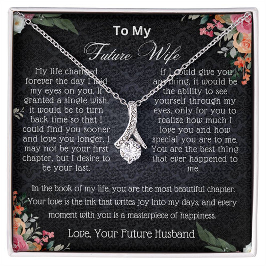 Alluring Beauty Necklace With Love Note