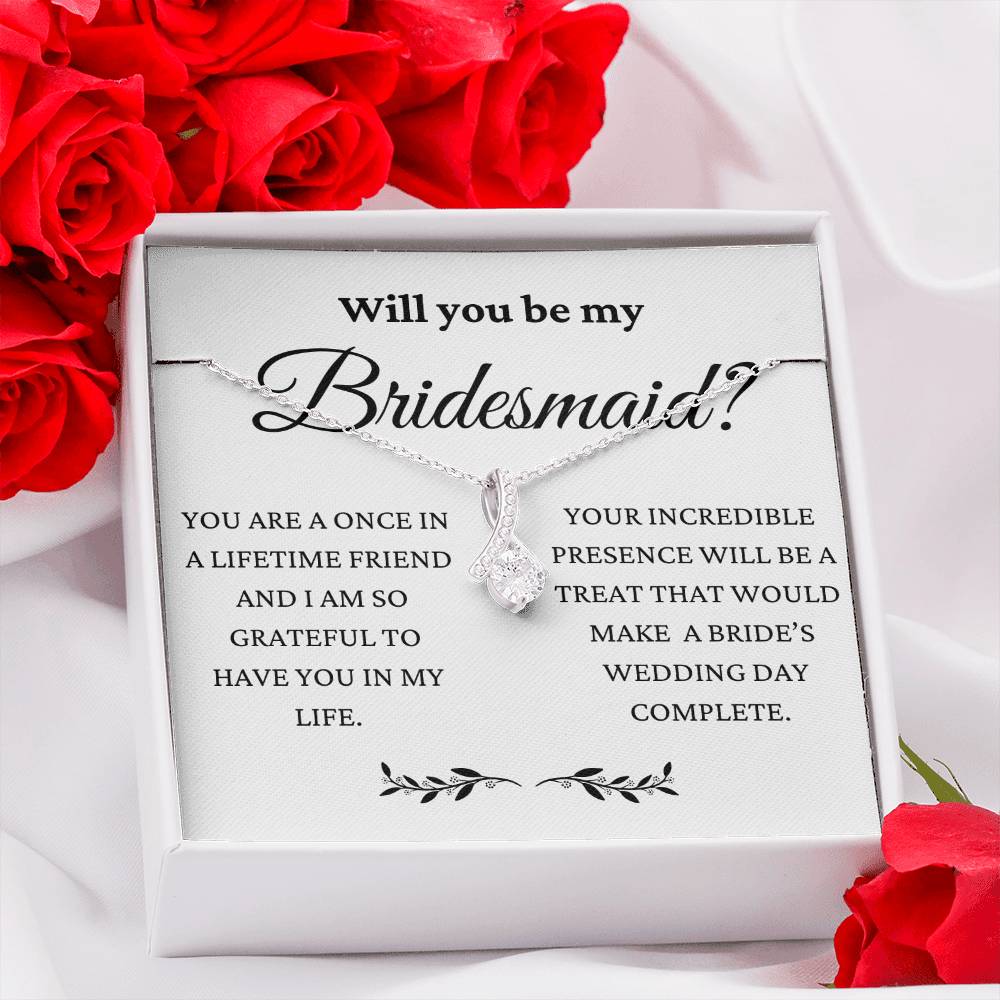 Will You Be My Bridesmaid Alluring Beauty Necklace