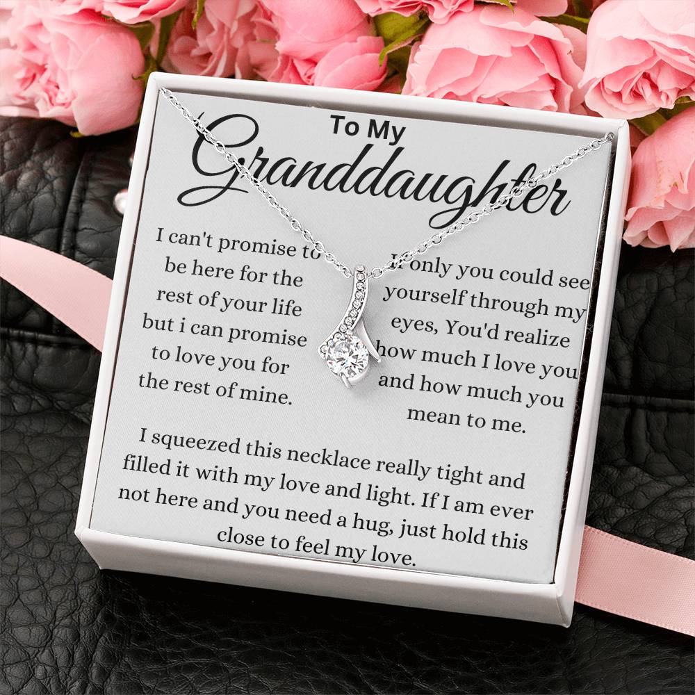 I Promise To Love My Granddaughter Alluring Beauty Necklace