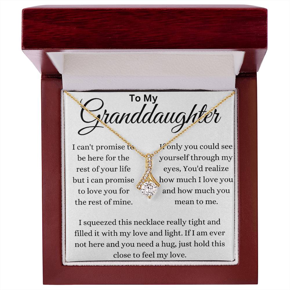 I Promise To Love My Granddaughter Alluring Beauty Necklace