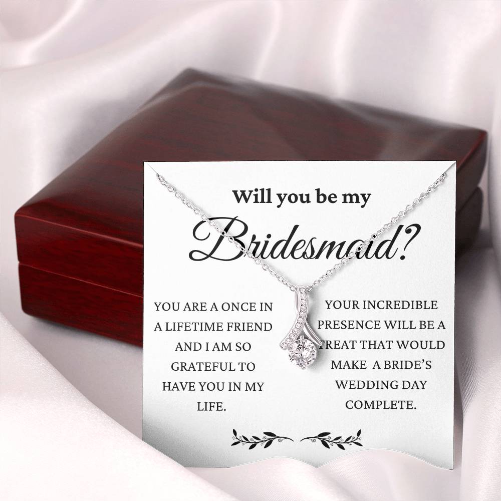 Will You Be My Bridesmaid Alluring Beauty Necklace