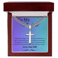 Personalized Steel Cross Necklace