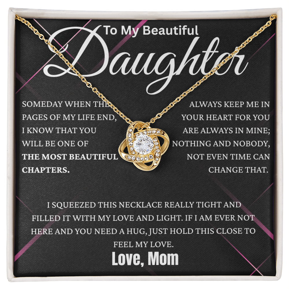 My Precious Daughter Love Knot Necklace From Mom