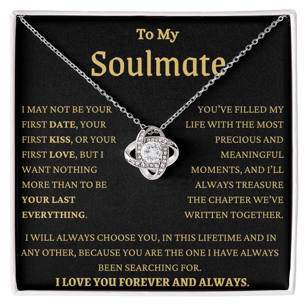 MY Soulmate In This Lifetime Love Knot Necklace