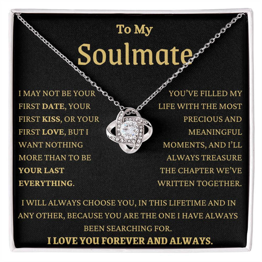 MY Soulmate In This Lifetime Love Knot Necklace