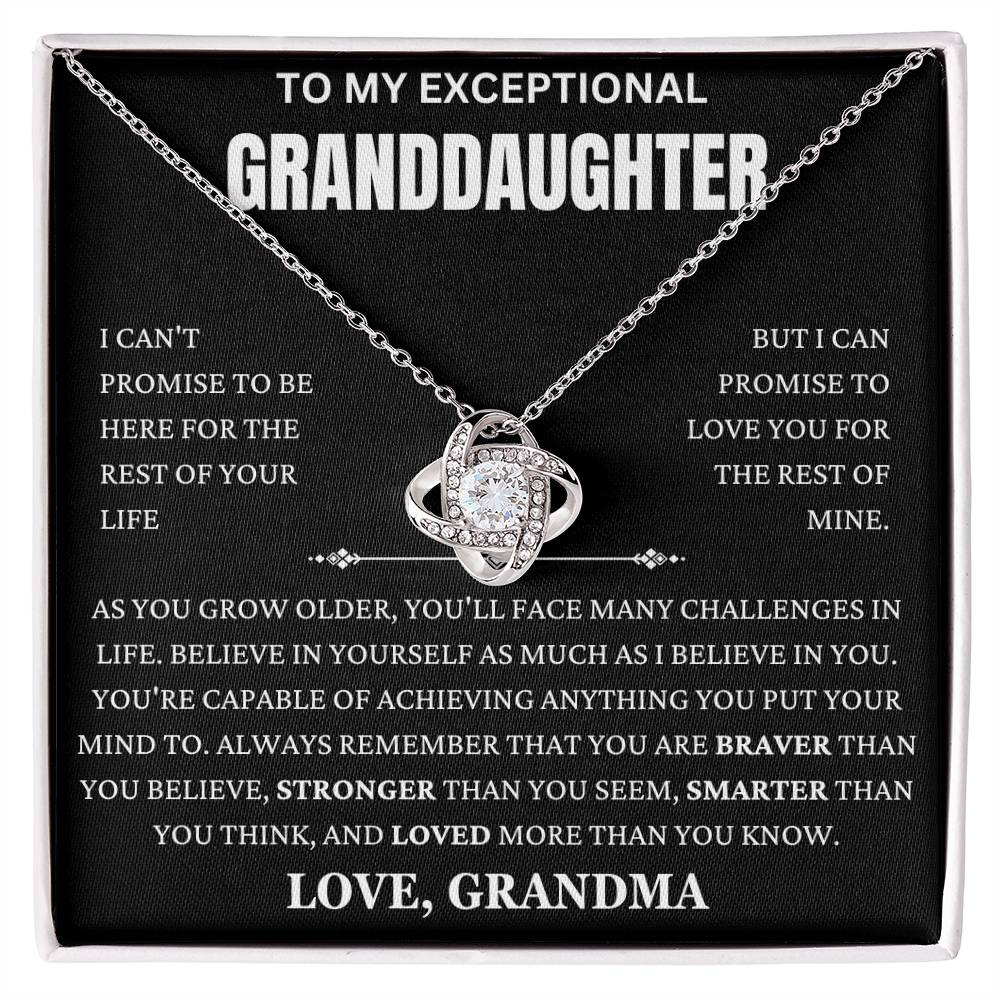 Grandma Promise To Love You Love Knot Necklace