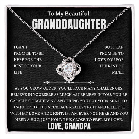 Grandpa Promise To Love You Love Knot Necklace