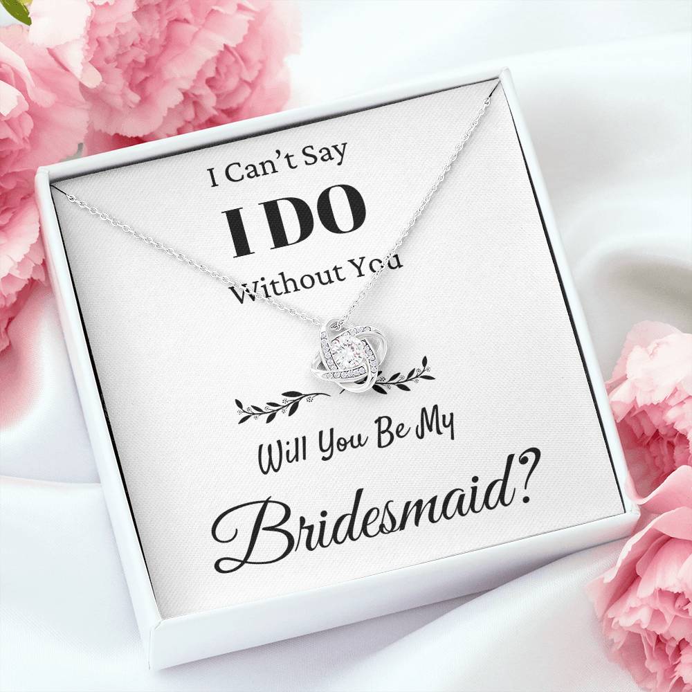 I Can't Say I Do Without You Love Knot Necklace