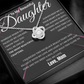 My Precious Daughter Love Knot Necklace From Mom