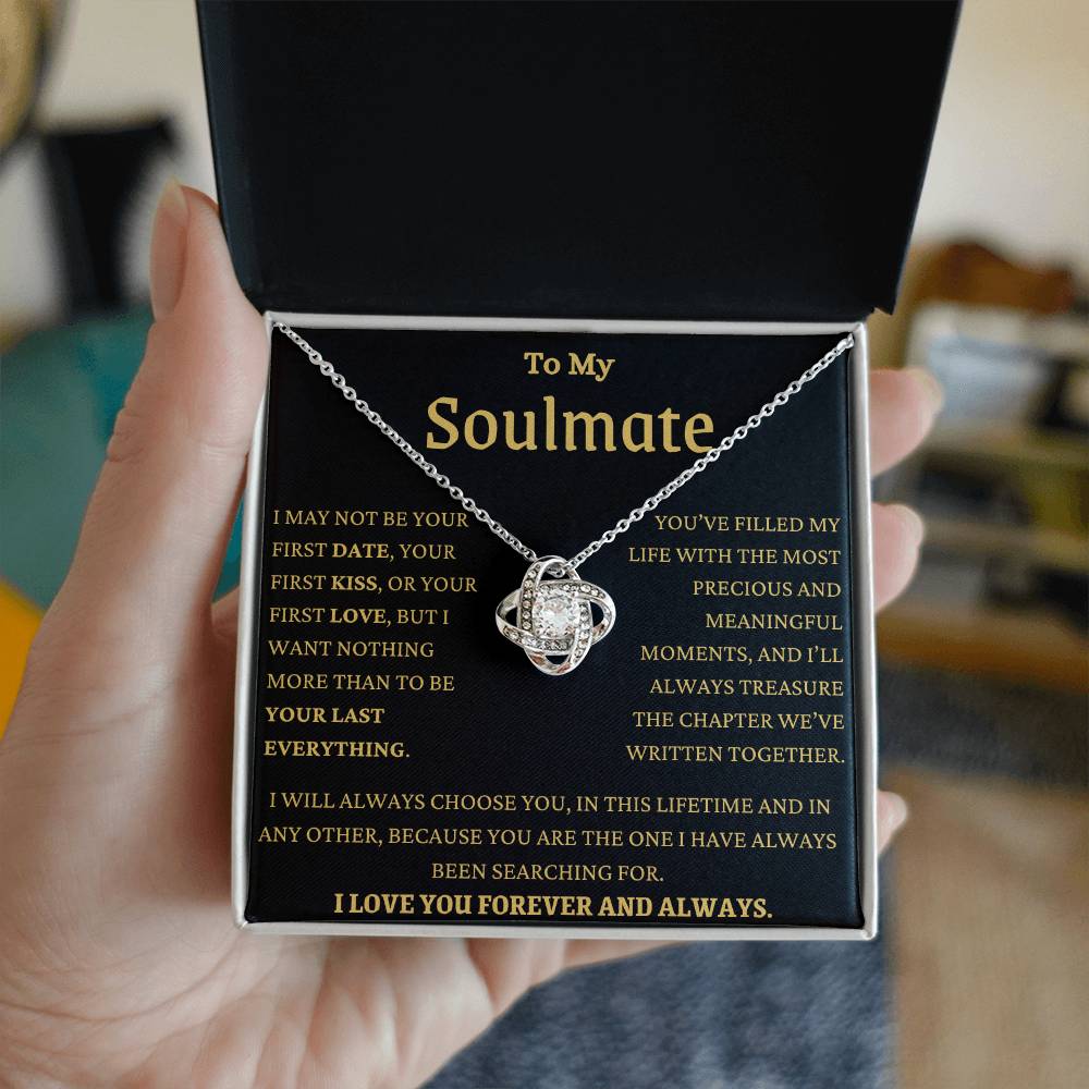 MY Soulmate In This Lifetime Love Knot Necklace