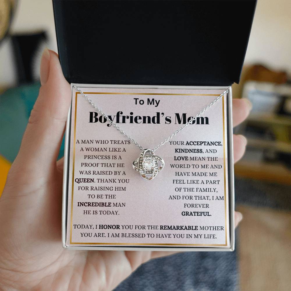 My Boyfriend's Mom My Blessing Love Knot Necklace