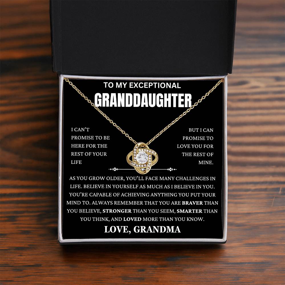 Grandma Promise To Love You Love Knot Necklace