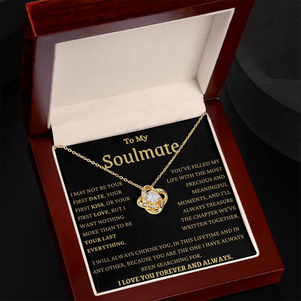 MY Soulmate In This Lifetime Love Knot Necklace