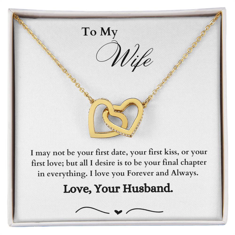 Interlocking Hearts Necklace - Wife
