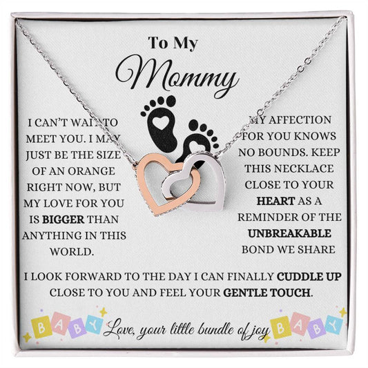 Baby Love And Affection Interlocking Hearts Necklace