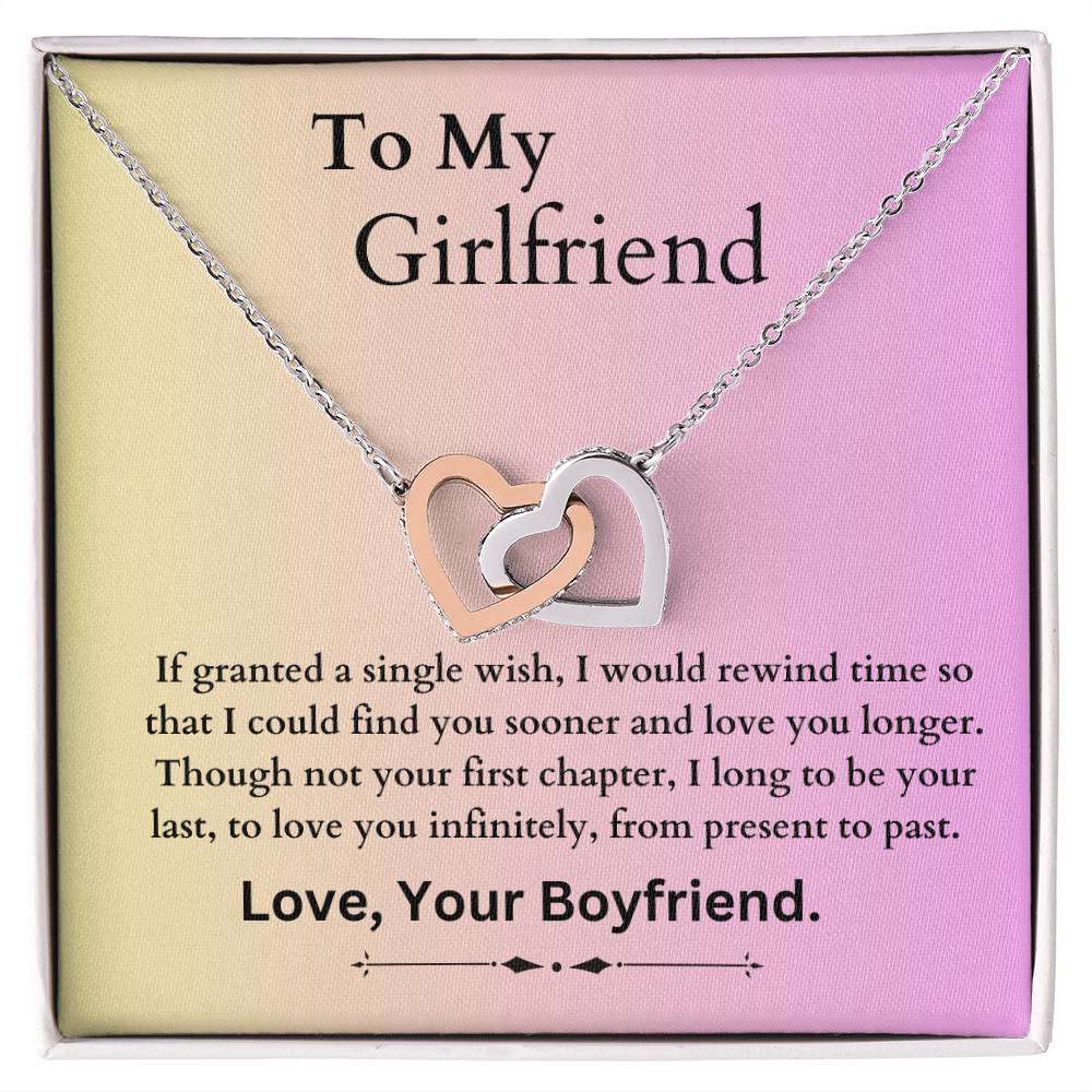Interlocking Hearts Necklace - Girlfriend