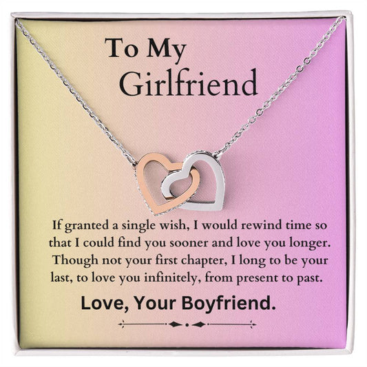 Interlocking Hearts Necklace - Girlfriend