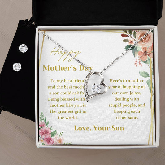 Keeping Each Other Sane Mother's Day Necklace + Earings