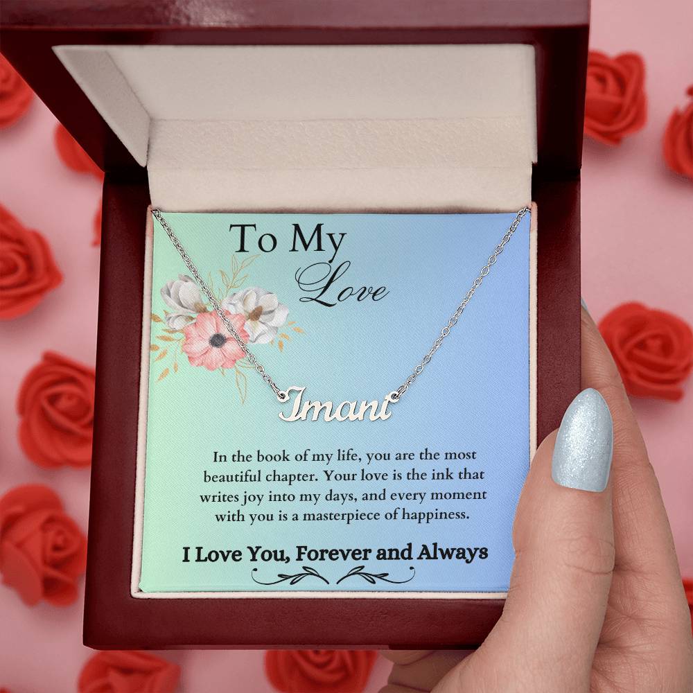 Custom Name Neckless with a Special Message