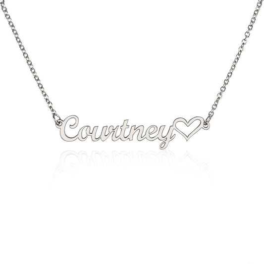 Name Necklace + Heart (No Message)