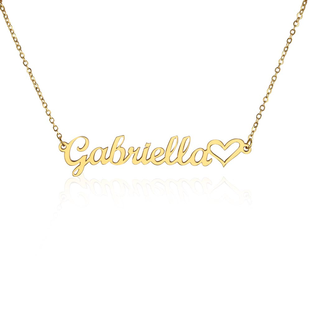Name Necklace + Heart (No Message)