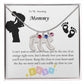 Engraved Baby Feet with Birthstones Necklace - To My Mommy