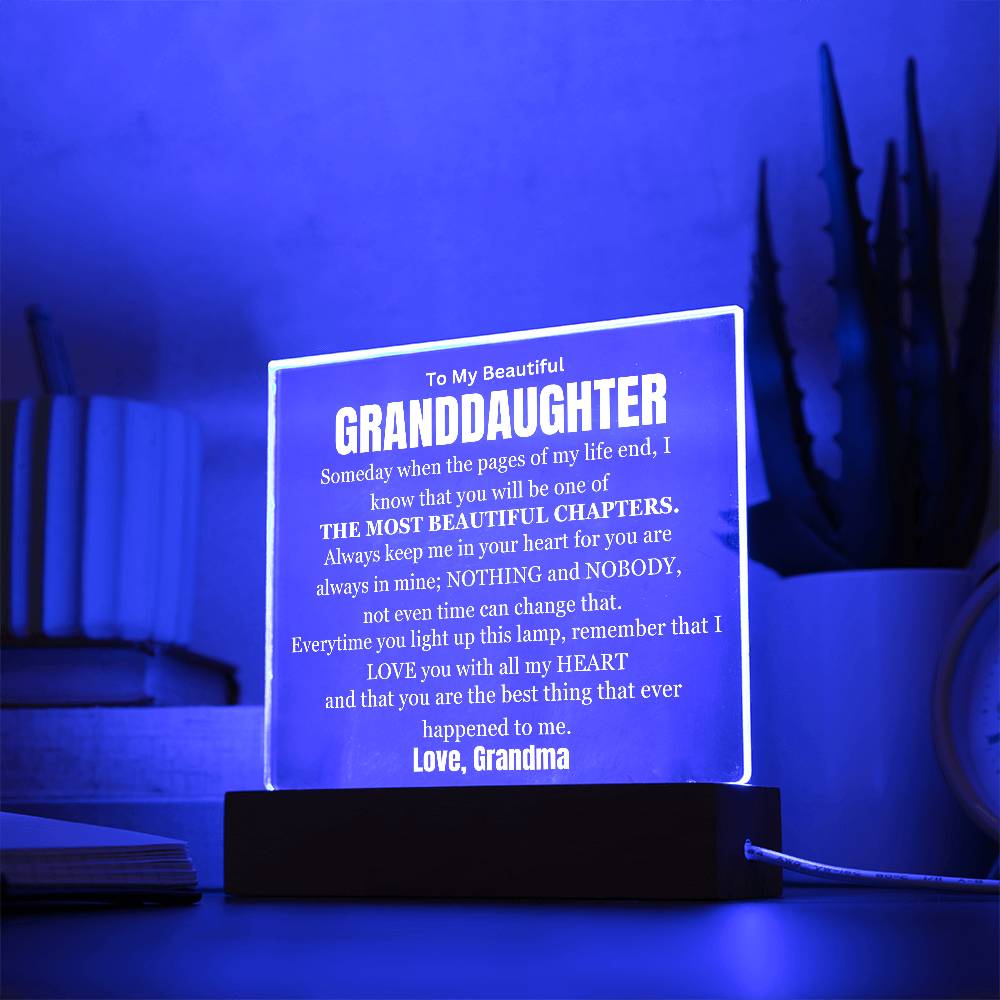 My Most Beautiful Chapter Grandma Love Table Lamp