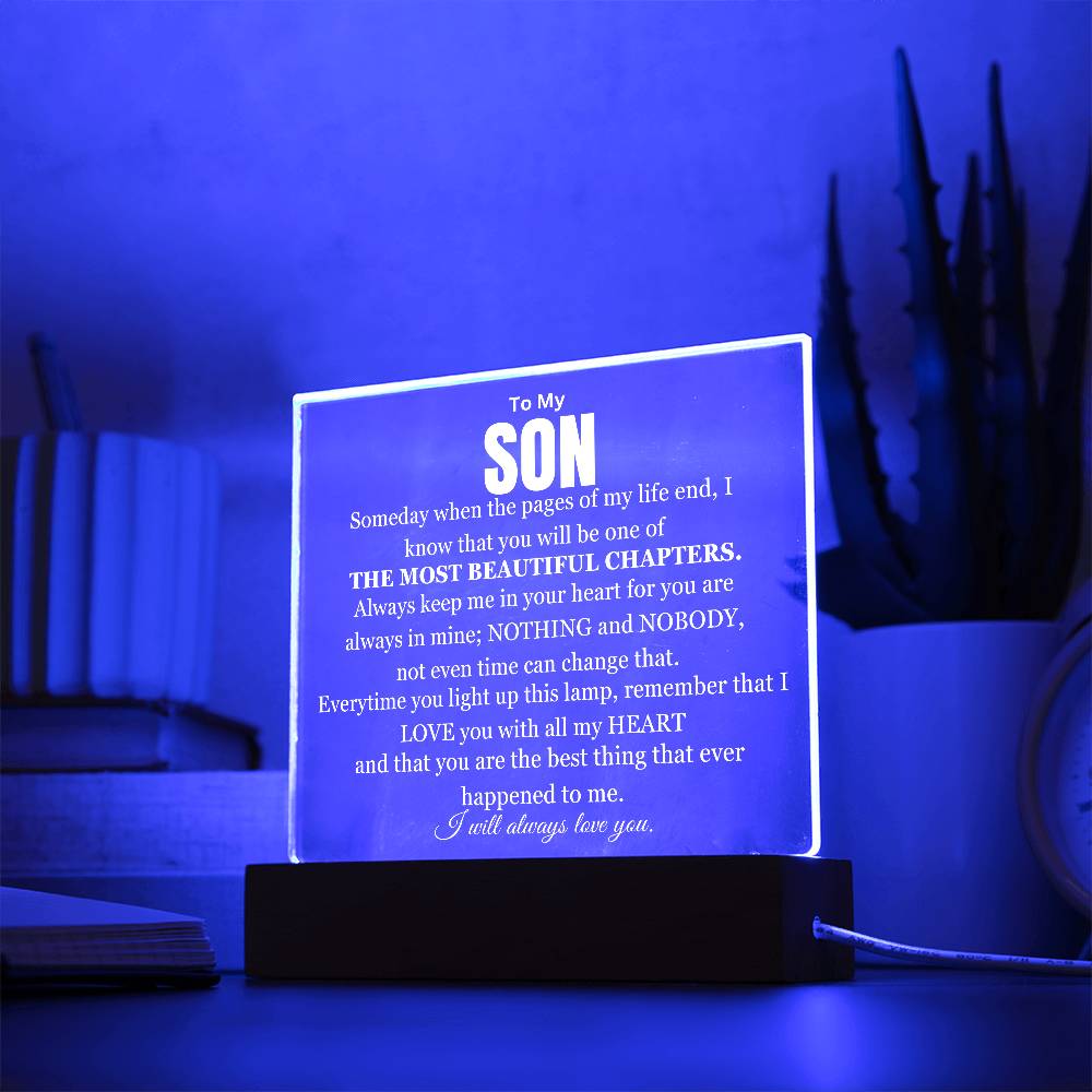 You Are My Most Beautiful Chapter Son Table Lamp