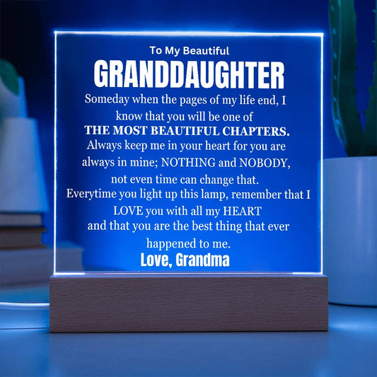 My Most Beautiful Chapter Grandma Love Table Lamp