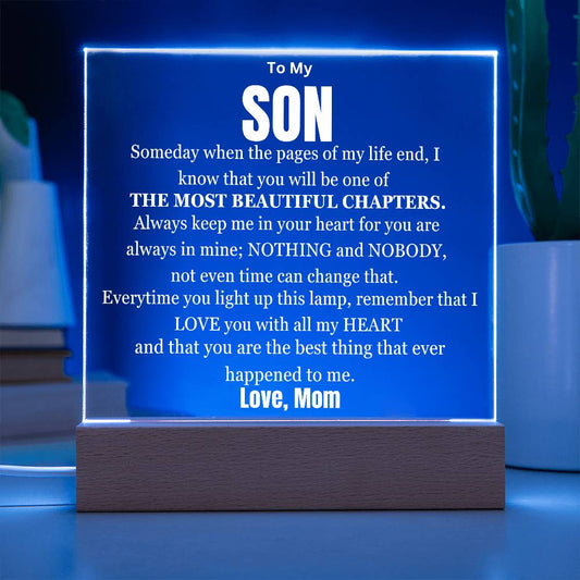 My Son My Most Beautiful Chapter Table Lamp