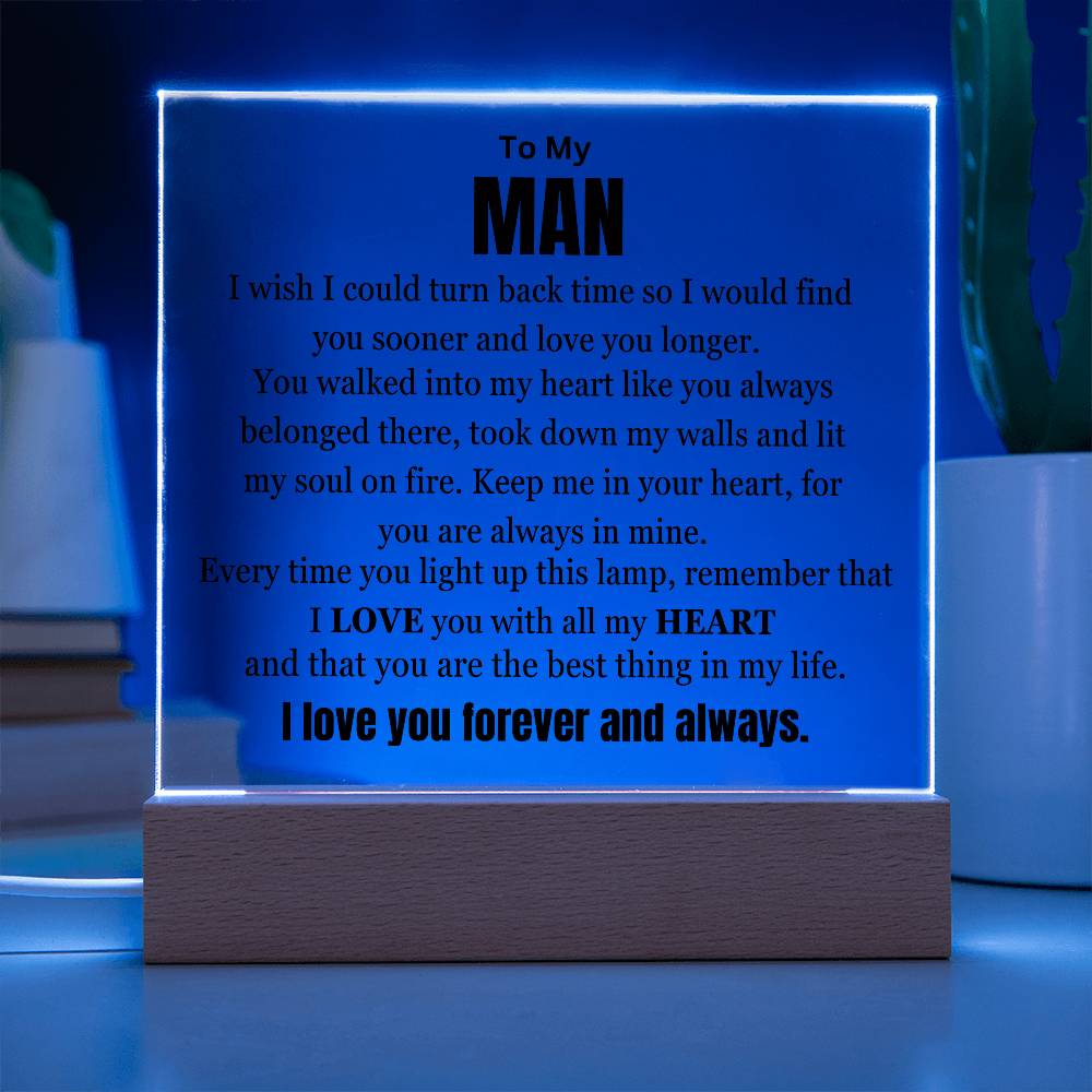 My Man My Best Friend And Lover Table Lamp