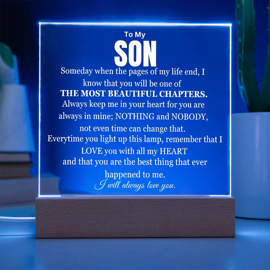 You Are My Most Beautiful Chapter Son Table Lamp