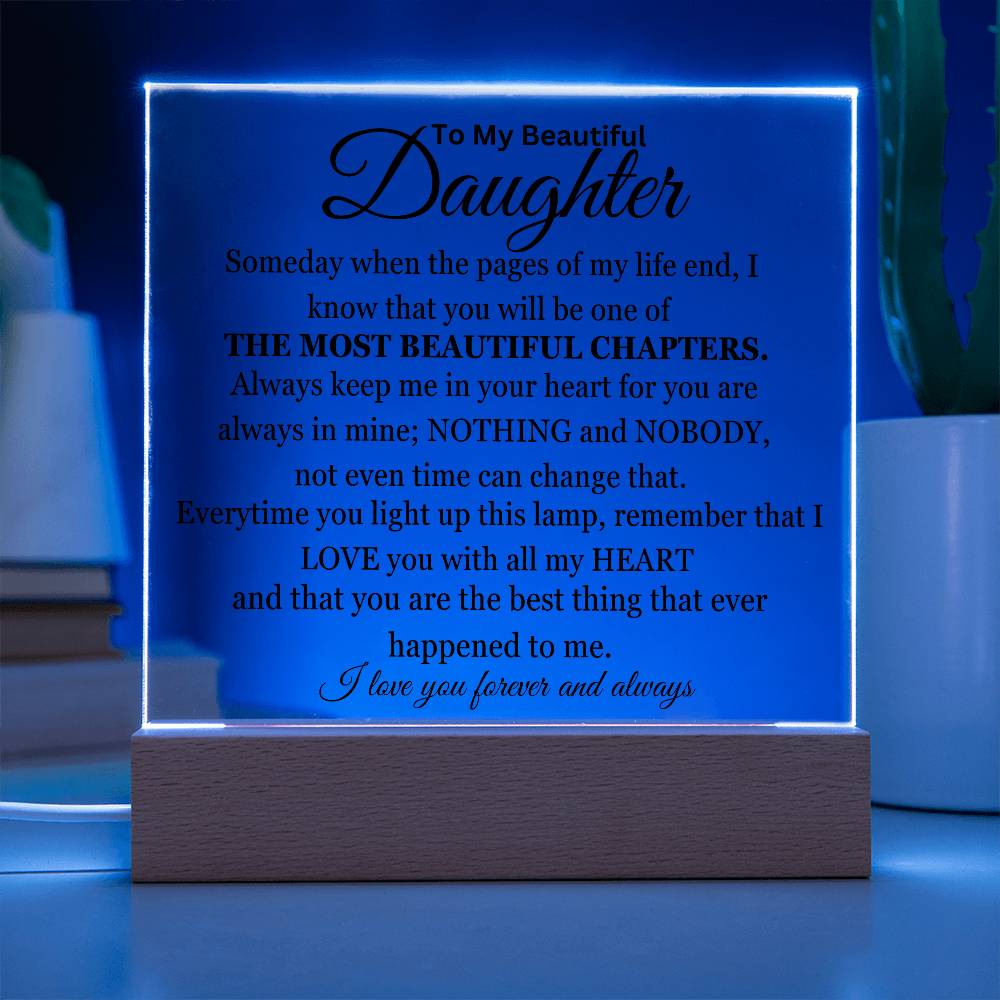 The Best Chapter Of My Life Acrylic Square Plaque