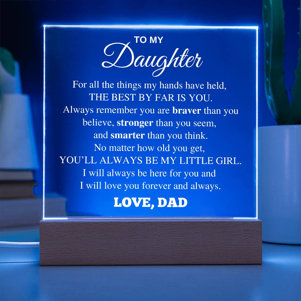 You Will Always Be My Baby Girl Table Lamp