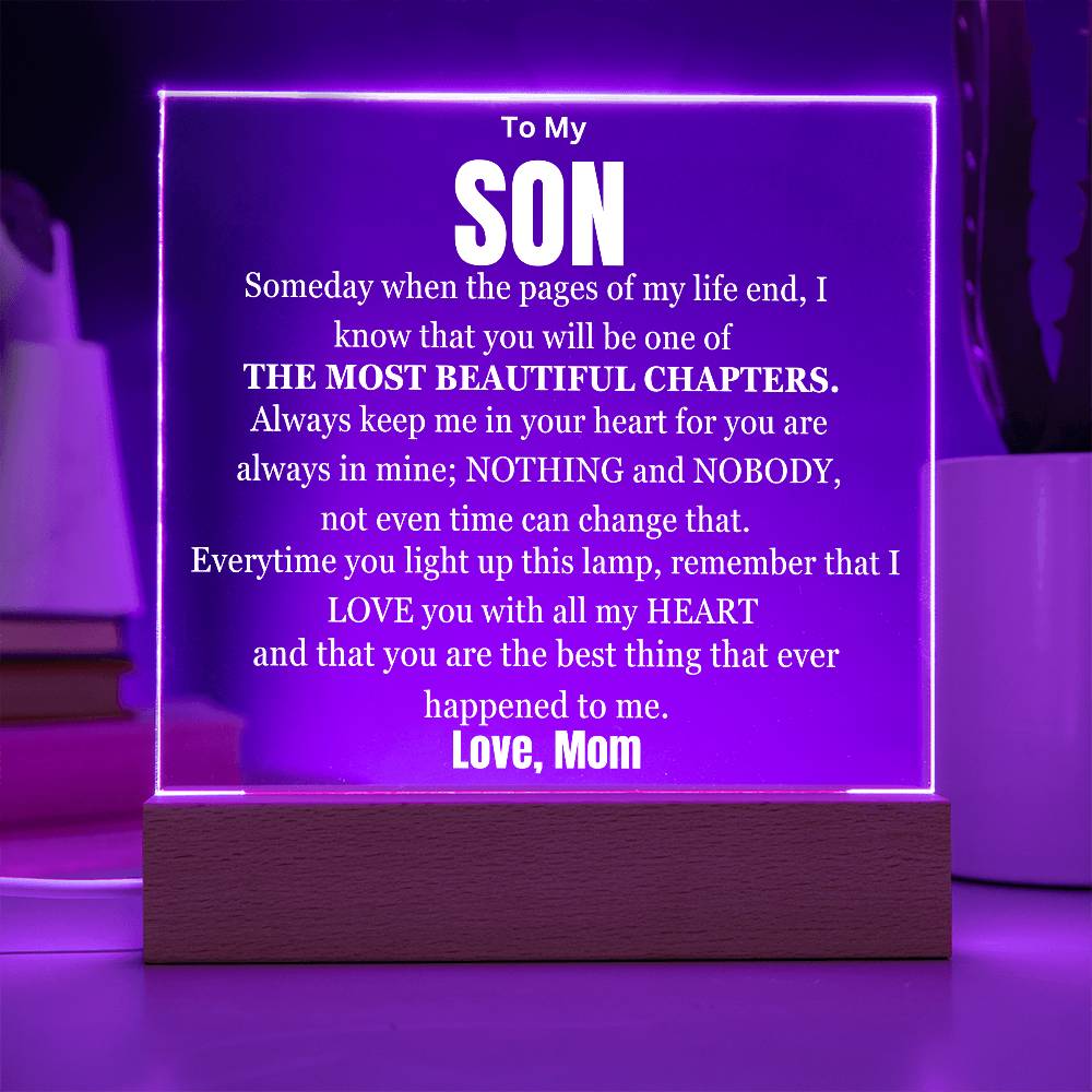 My Son My Most Beautiful Chapter Table Lamp