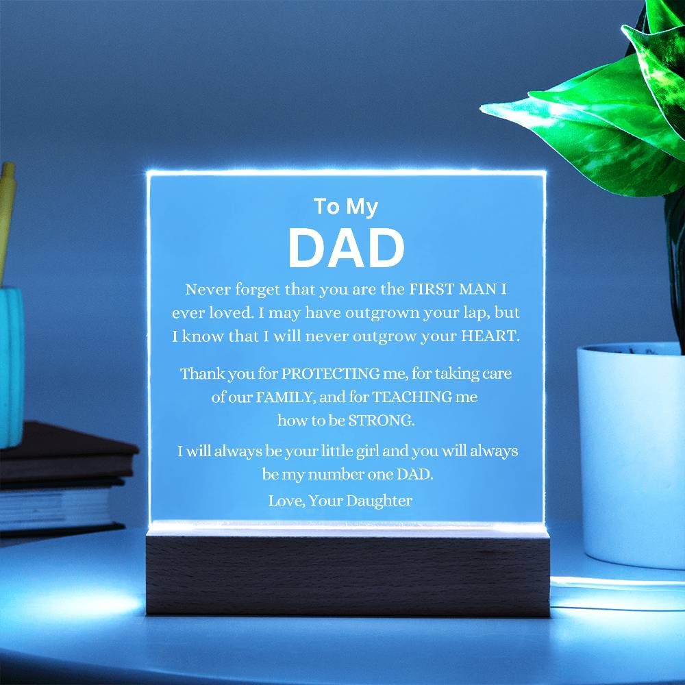 You Are My Number One Dad Always Acrylic Plaque