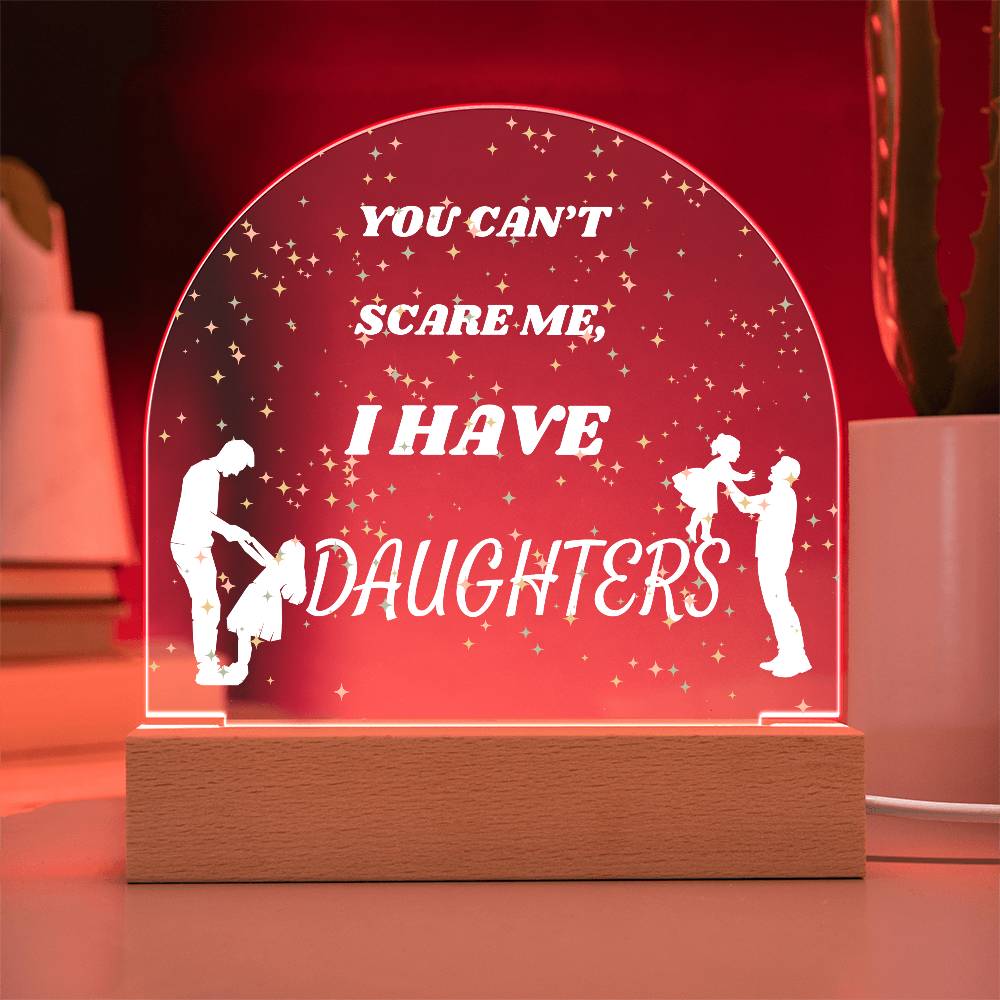 Girl Dad Domed Acrylic Plaque