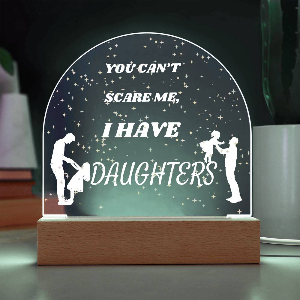 Girl Dad Domed Acrylic Plaque